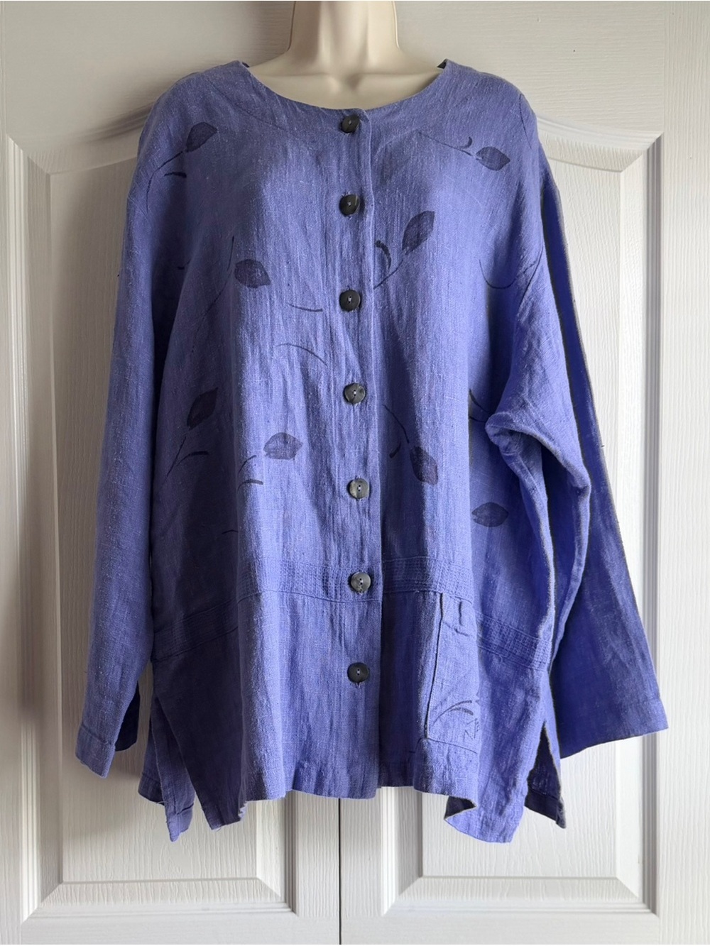 Cotton Connection Floral 100% Linen Jacket